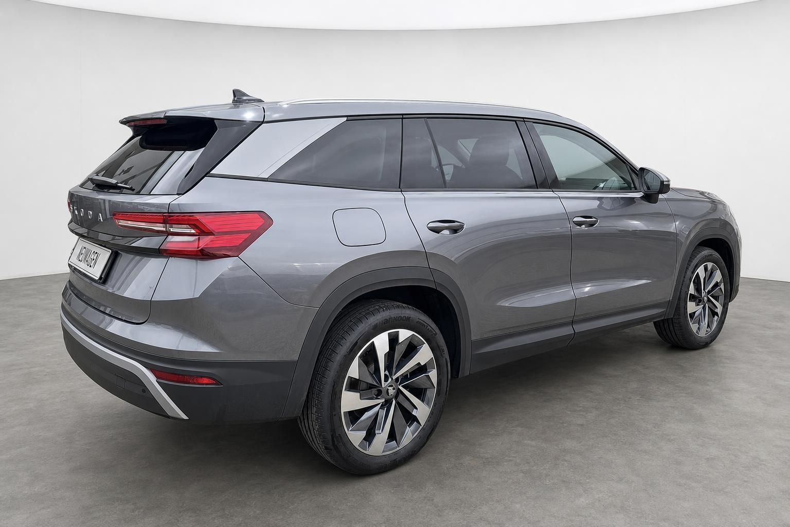 Skoda Kodiaq grau Seitenansicht hinten Neuwagen
