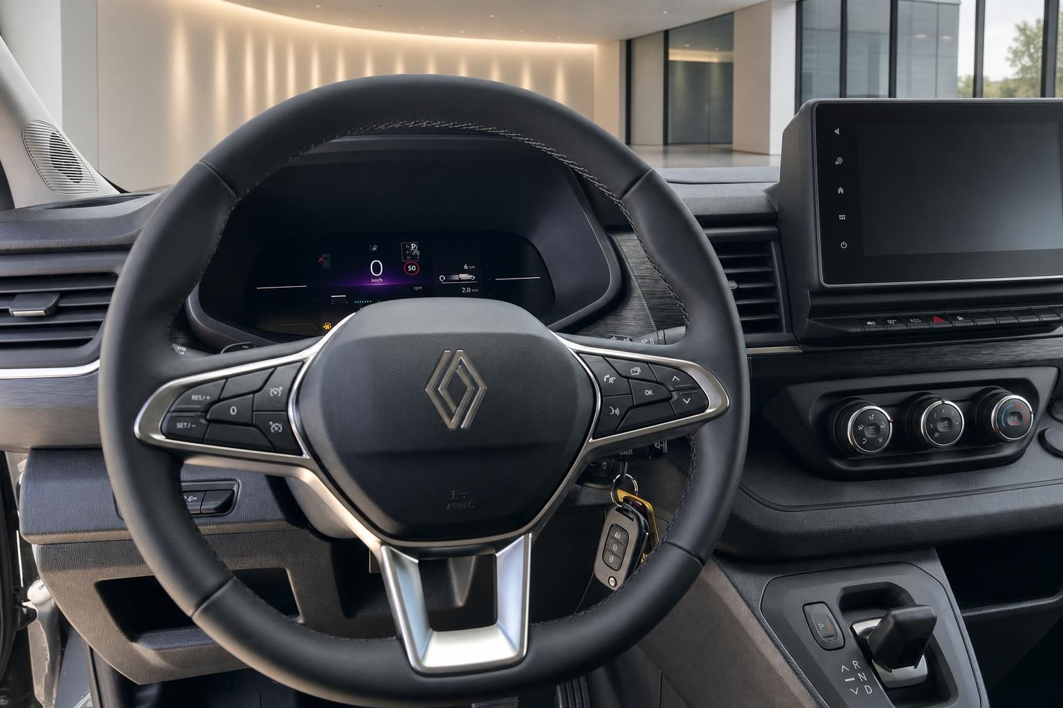 Renault Trafic Lenkrad und Armaturenbrett mit digitalem Kombiinstrument