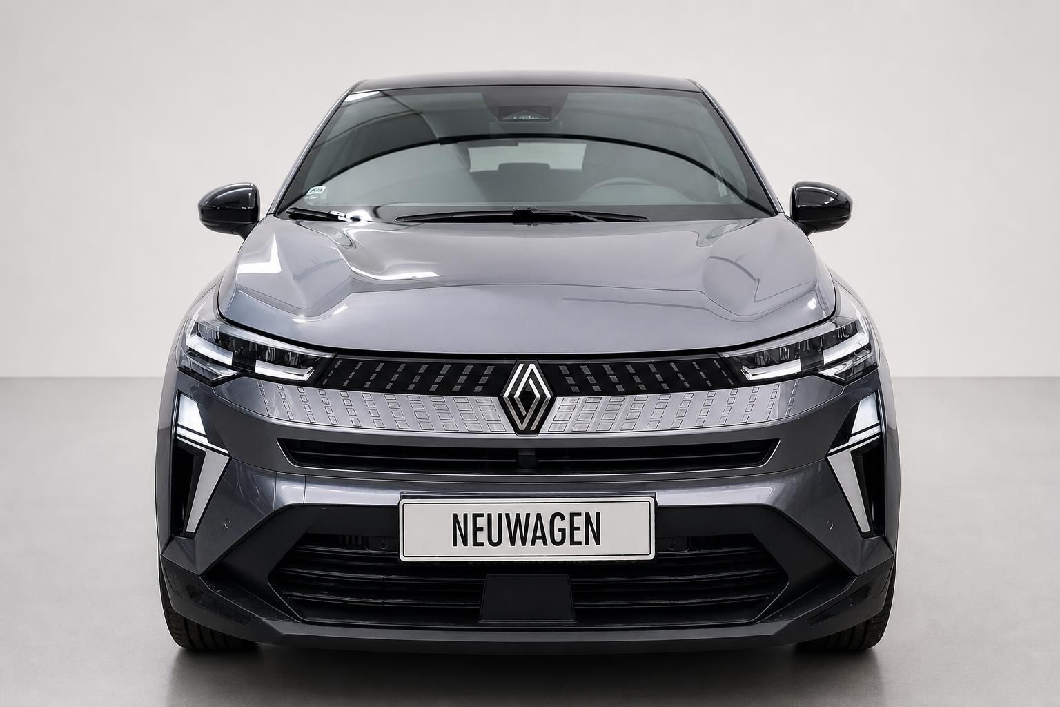 Renault Captur grau Frontansicht Kuehlergrill Studio
