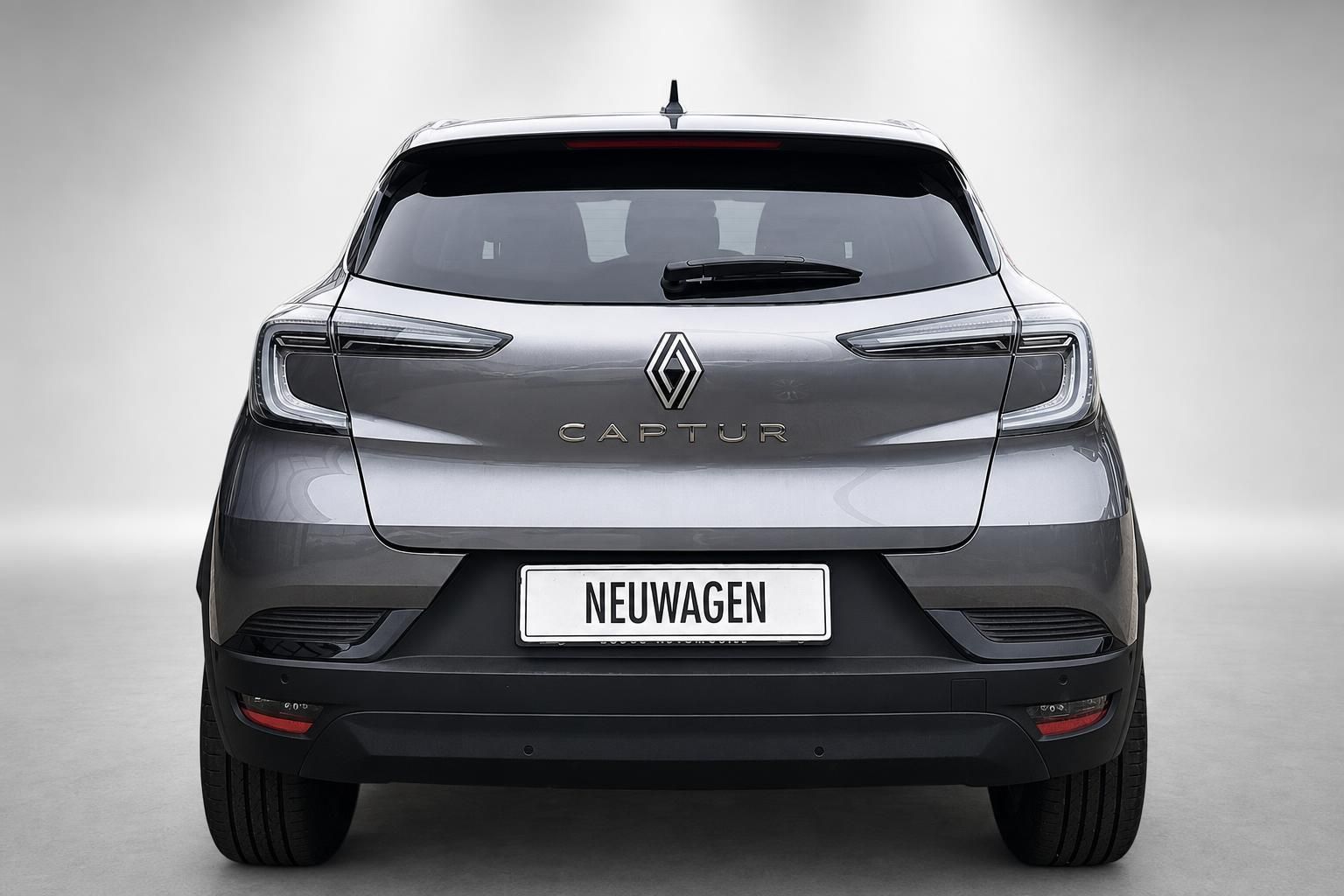 Renault Captur grau Heckansicht mit Kennzeichen Neuwagen