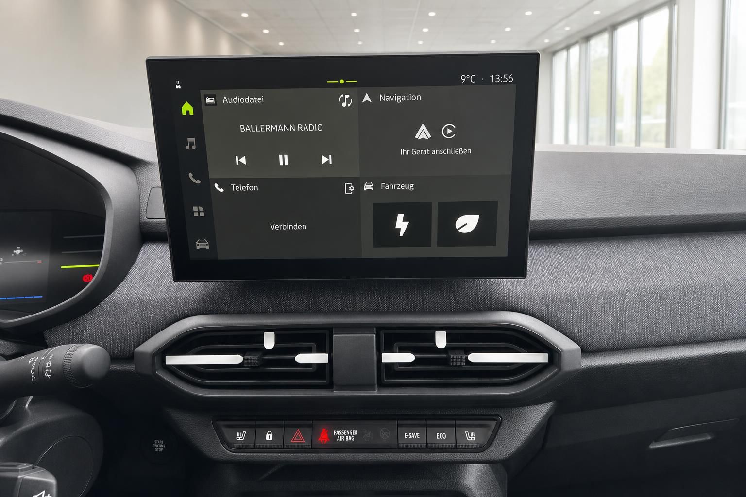 Fahrzeug-Infotainment-System mit Touchscreen und Multimedia-Funktionen