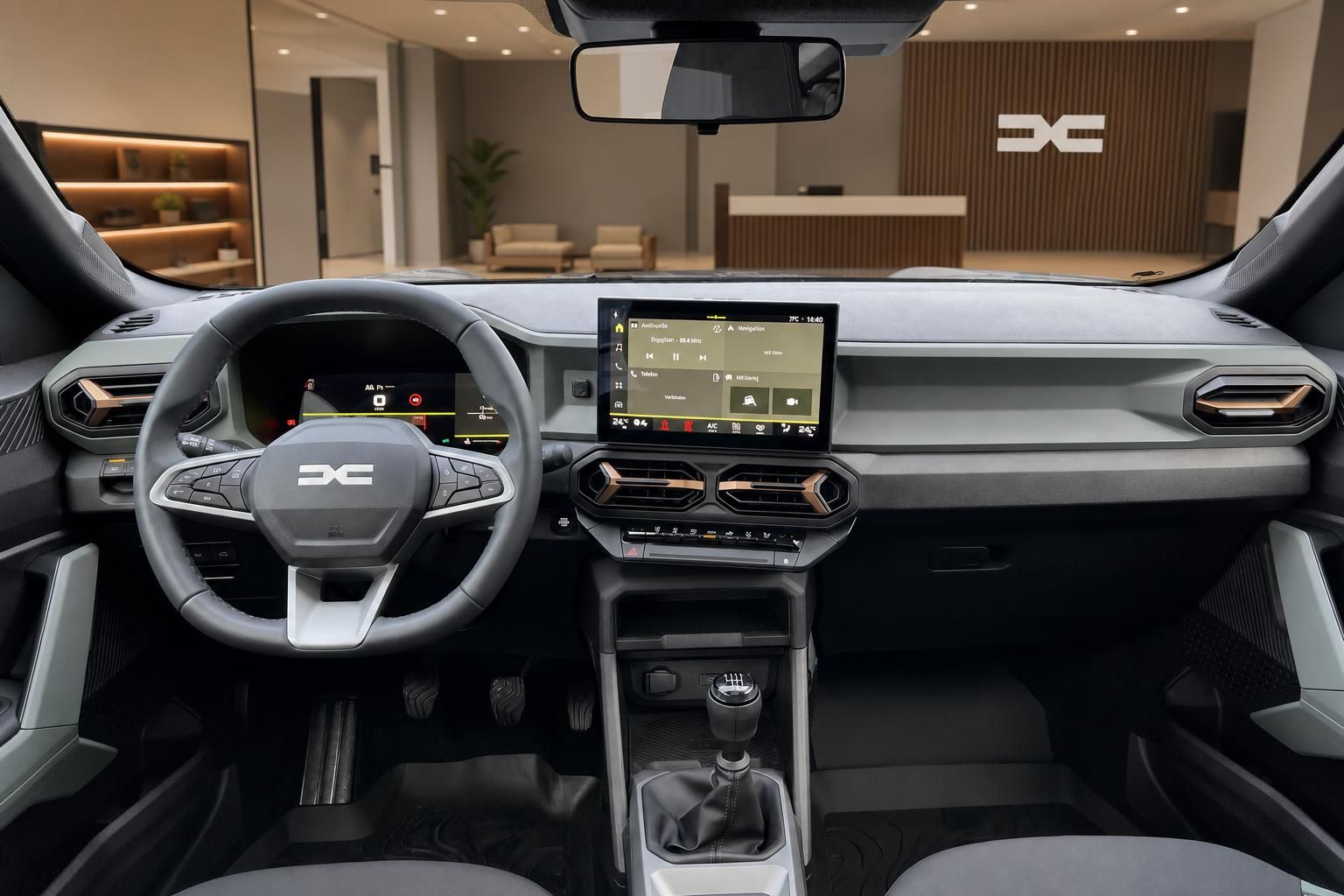 Dacia Bigster Armaturenbrett - modernes Cockpit mit digitalem Display und Mittelkonsole