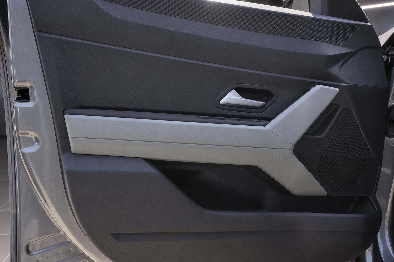 Dacia Türverkleidung innen mit silbernem Designelement und Türgriff