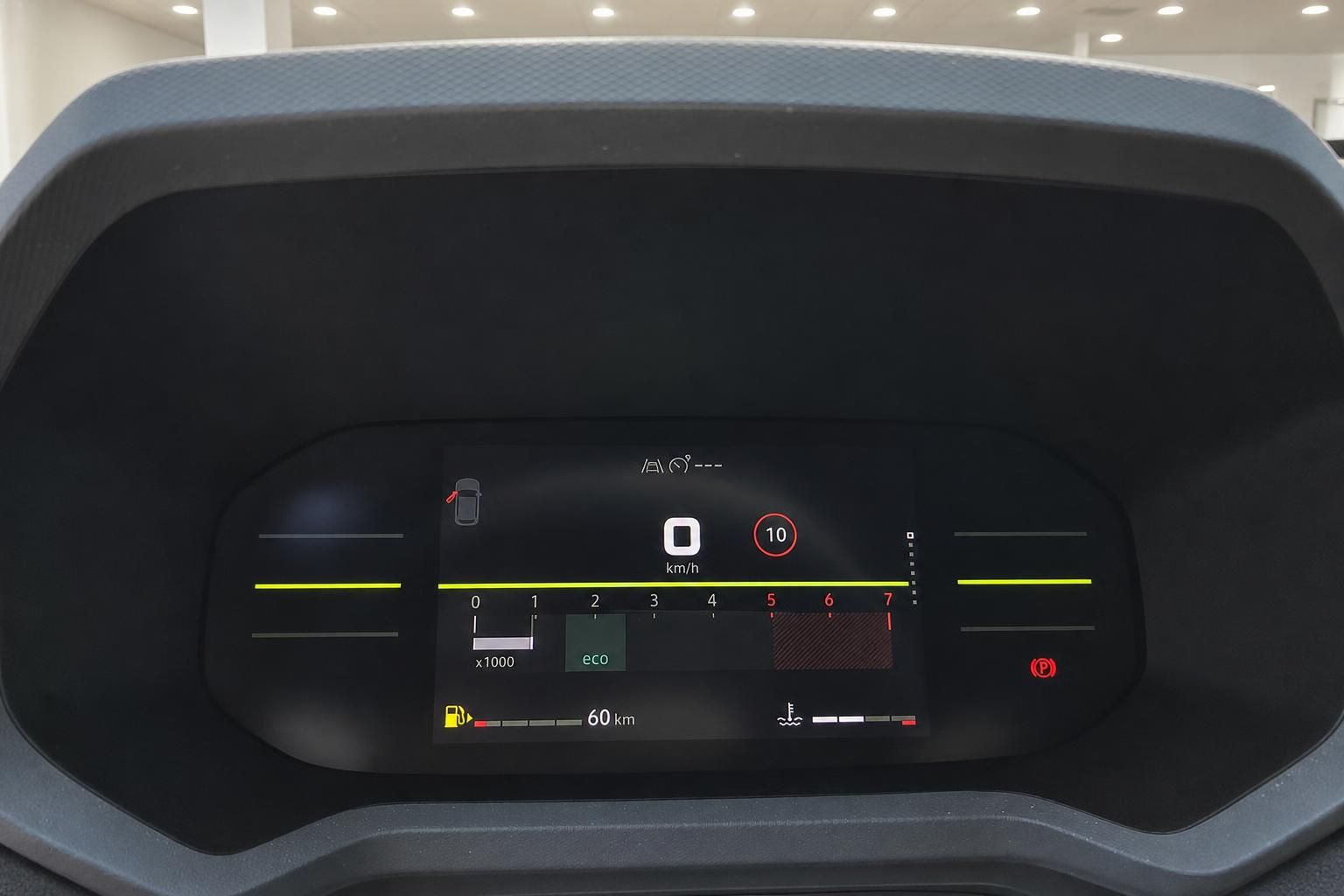 Digitales Kombiinstrument Fahrzeug – Drehzahlmesser, Tacho, ECO-Anzeige und Tankstand