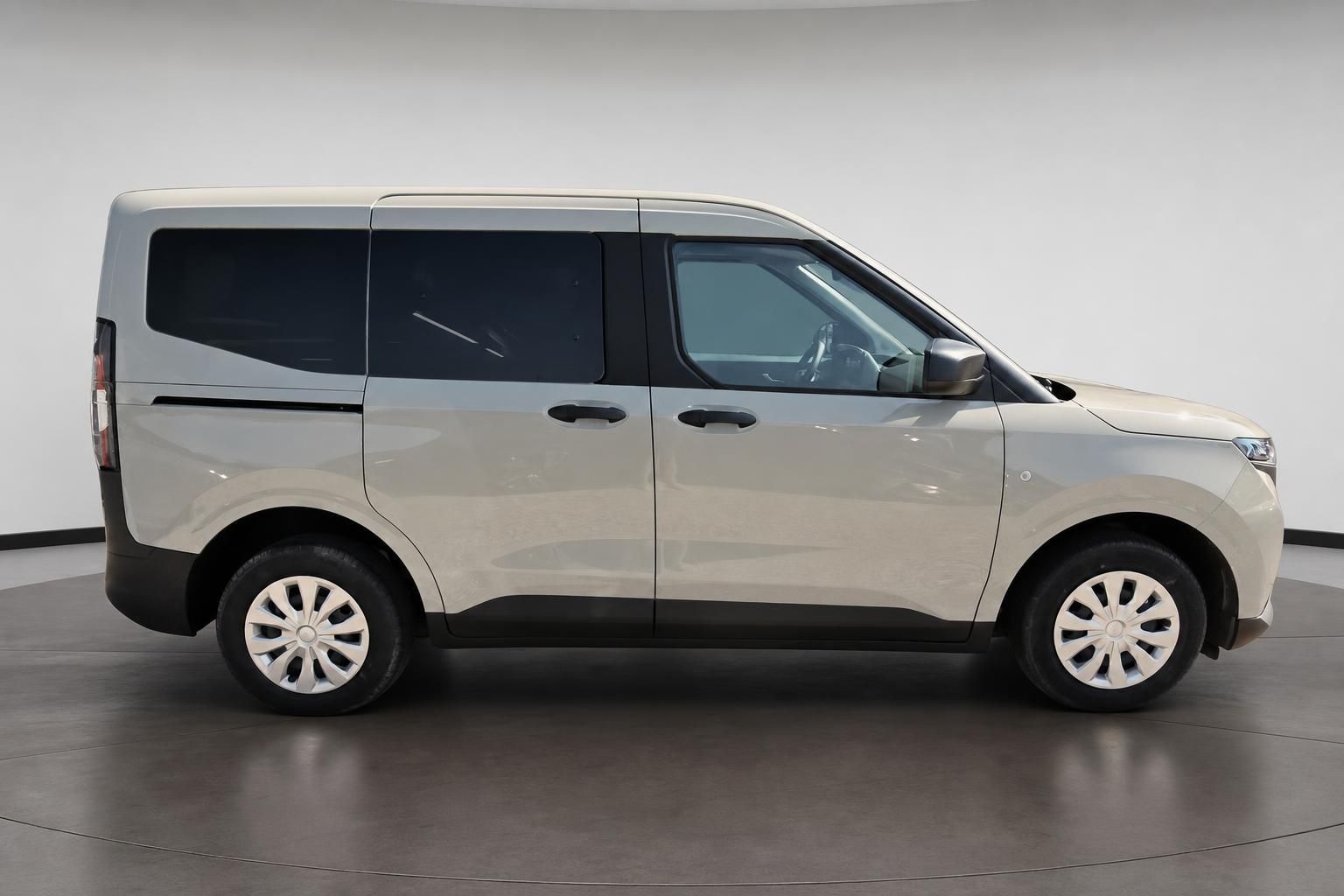 Ford Tourneo beige, seitliche Profilansicht des Vans