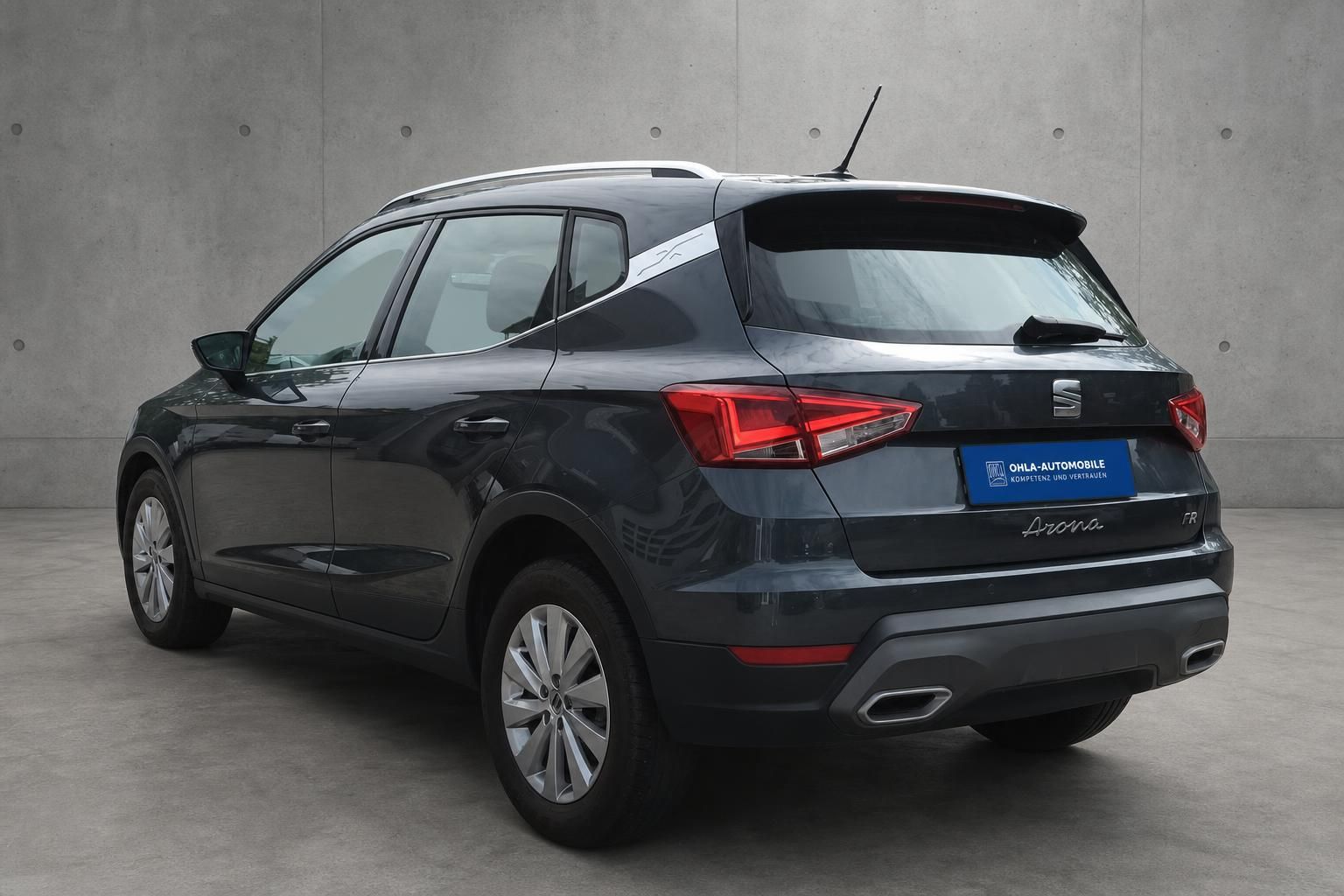 SEAT Arona FR Heckansicht mit Kennzeichenhalter Ohla-Automobile