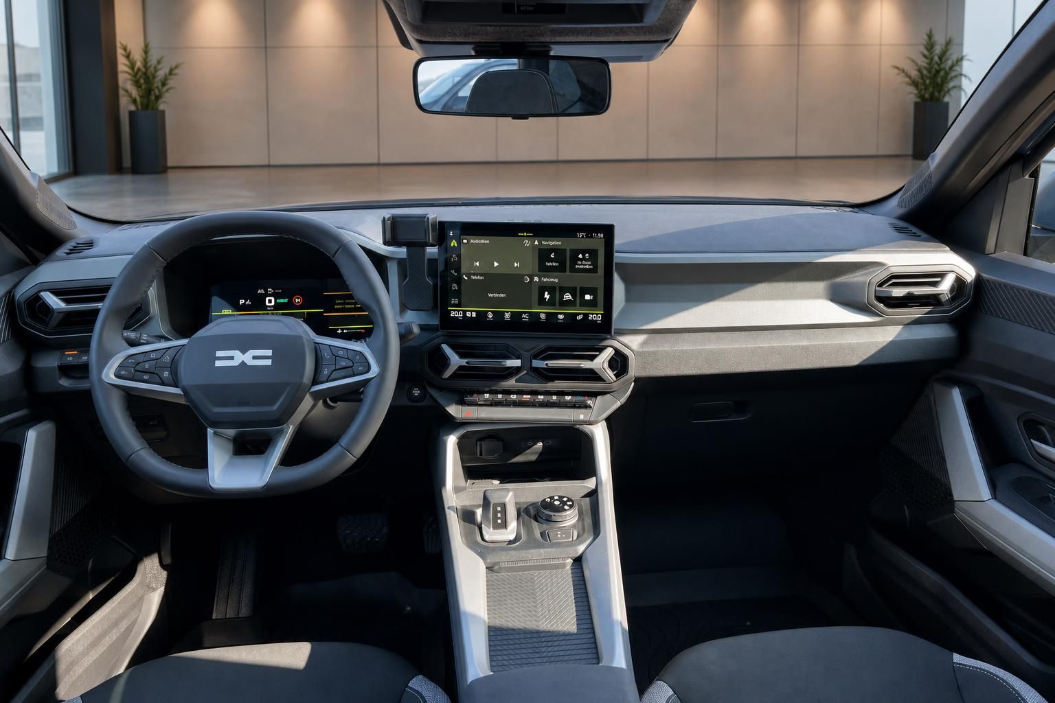Dacia Bigster Cockpit mit digitalem Kombiinstrument und zentralem Touchscreen-Display