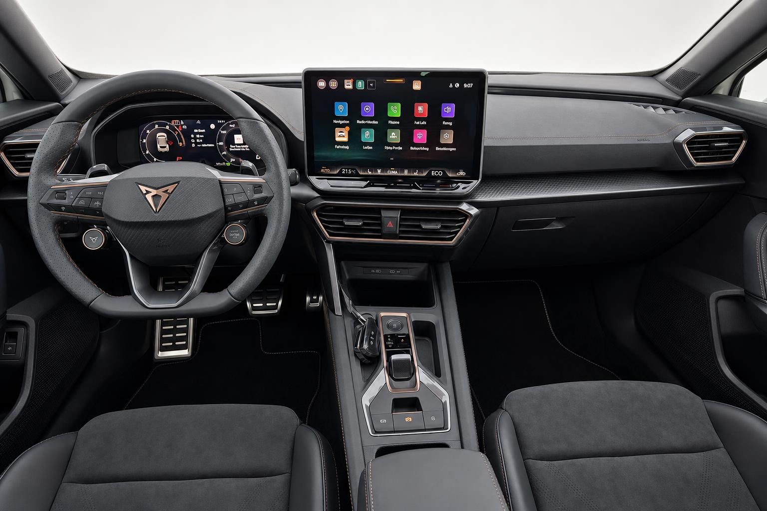 Cupra Cockpit Lenkrad Sportsitze und Digital-Tacho im Detail