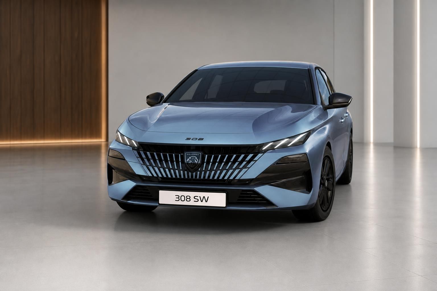 Peugeot 308 SW Frontansicht mit markantem Kühlergrill