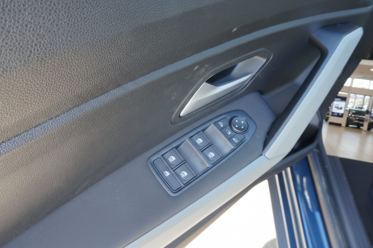 Fahrzeugtür Innenraum mit elektrischen Fensterhebern und Spiegelverstellung