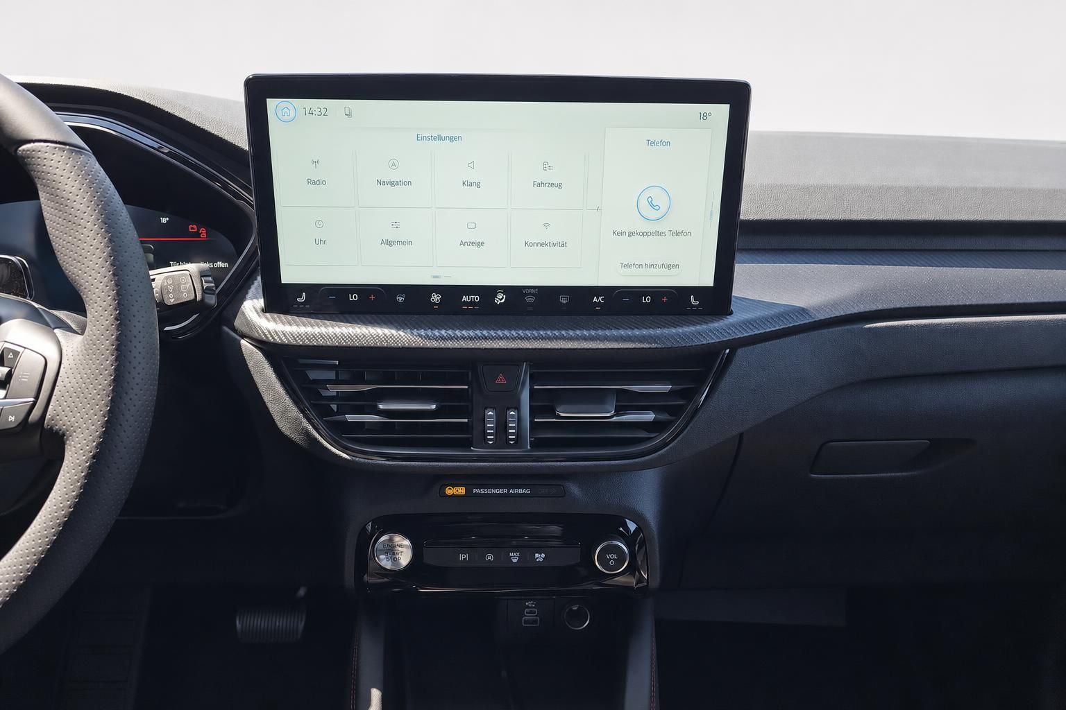 Ford Cockpit Detailansicht Touchscreen Infotainmentsystem