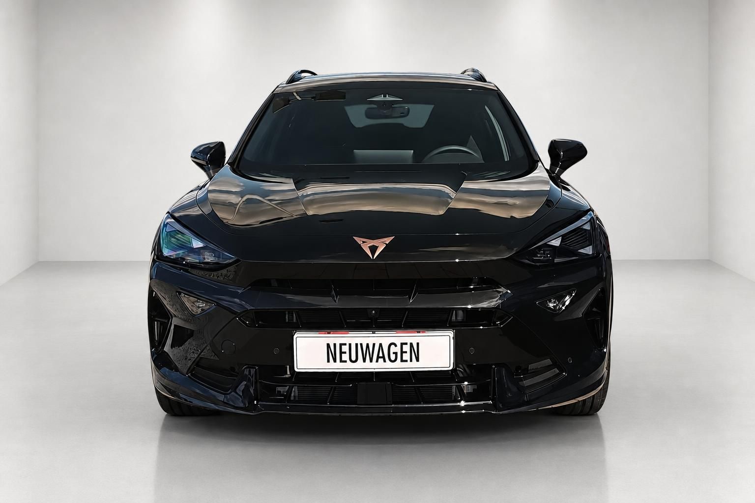 Cupra Formentor schwarz Frontansicht Neuwagen Kennzeichen