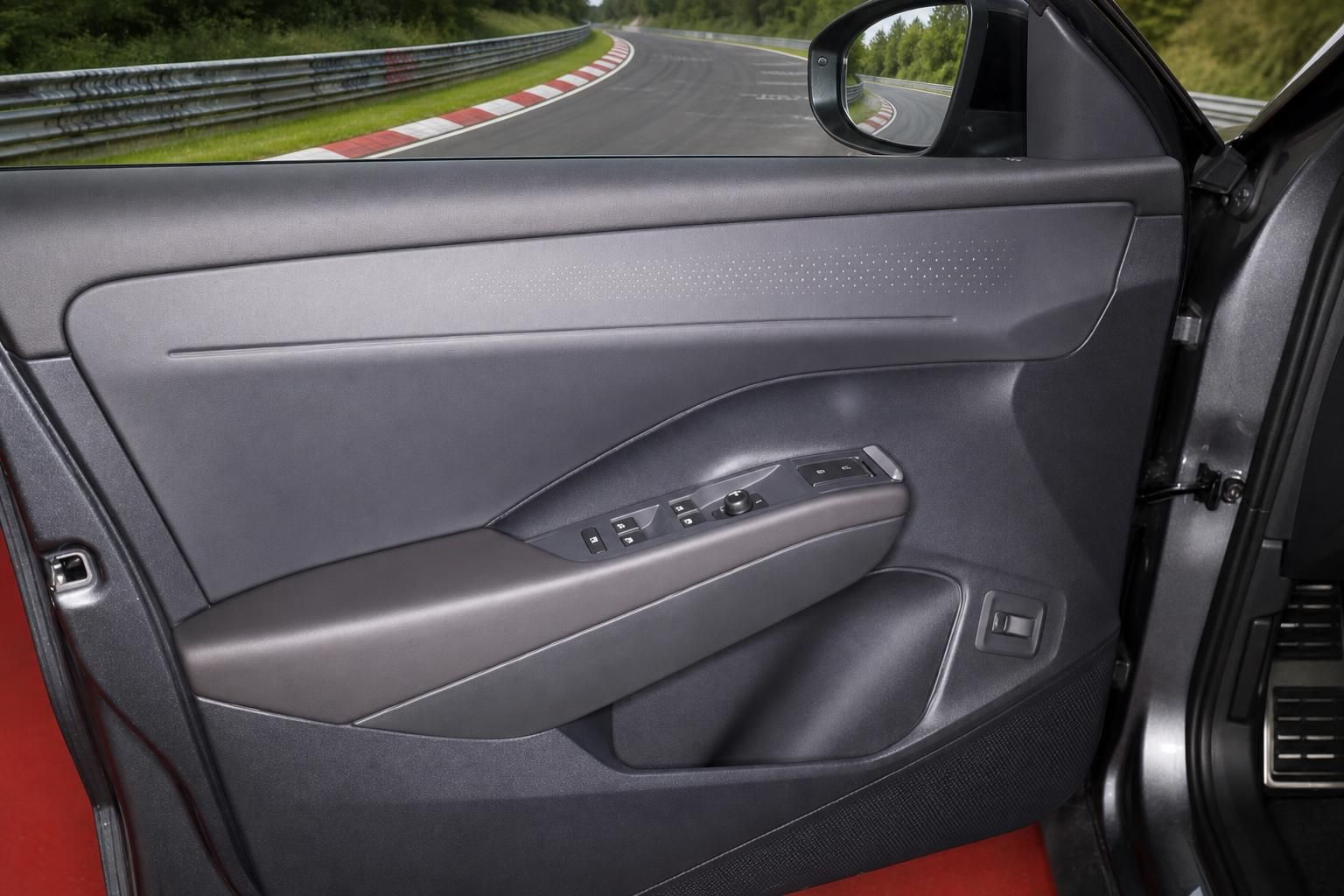 VW Fahrzeug Türverkleidung mit Fensterheber und Außenspiegel Detail