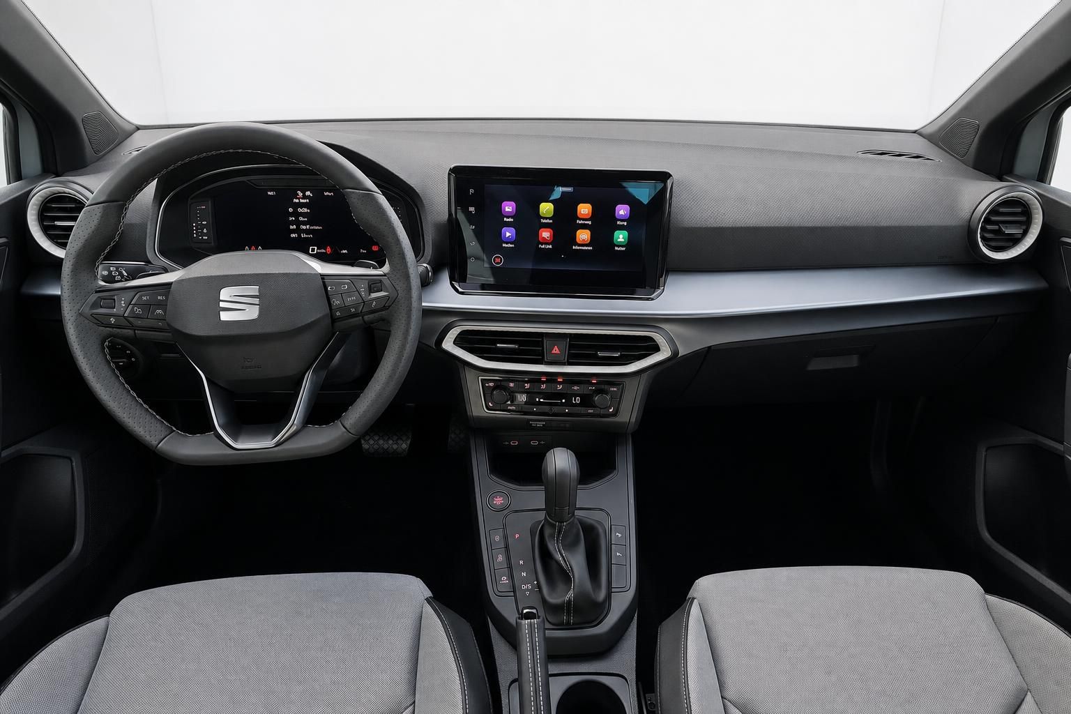 SEAT Arona Cockpit mit Lenkrad und Touchscreen Display