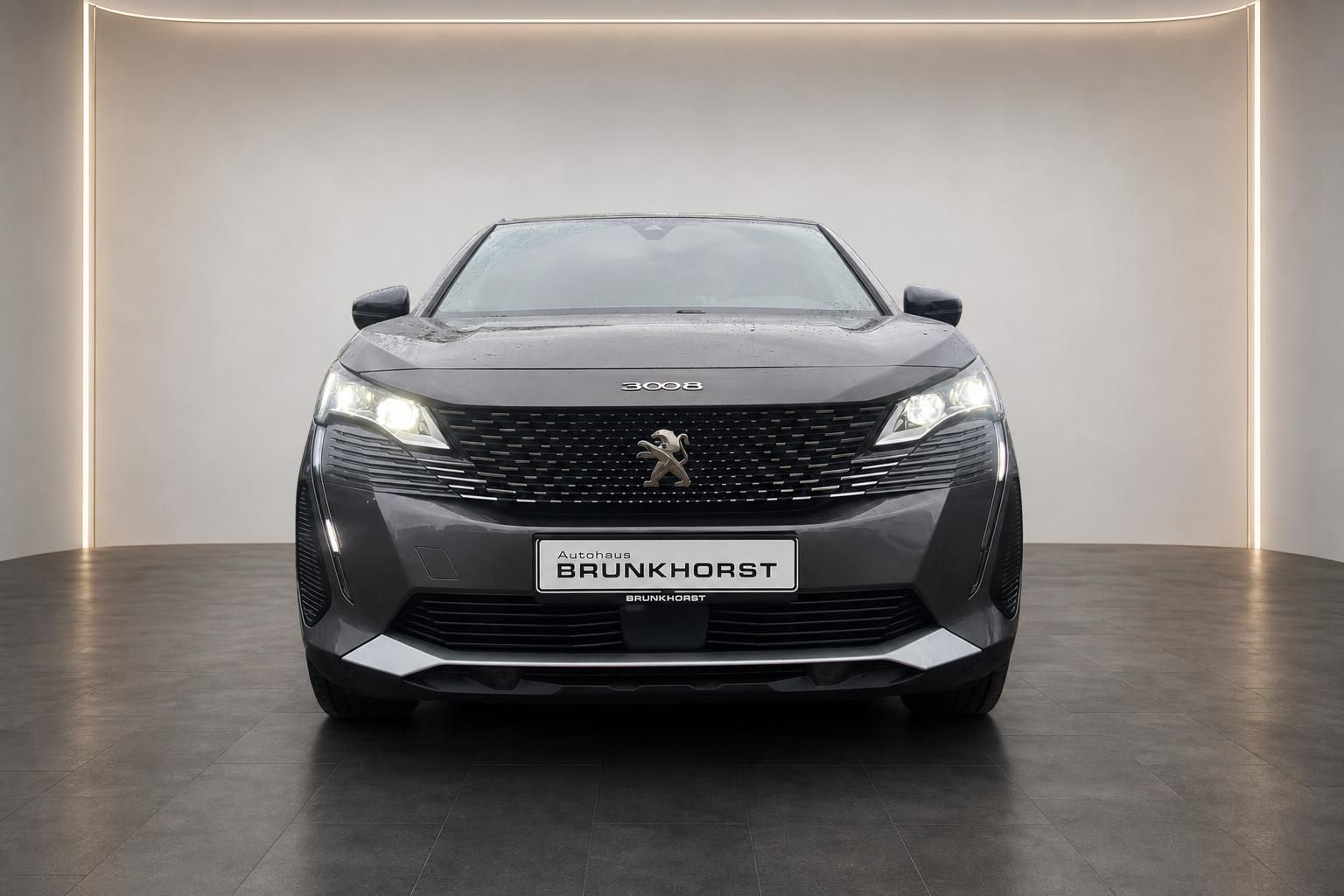 Peugeot 3008 Frontansicht mit Kühlergrill und Löwenlogo