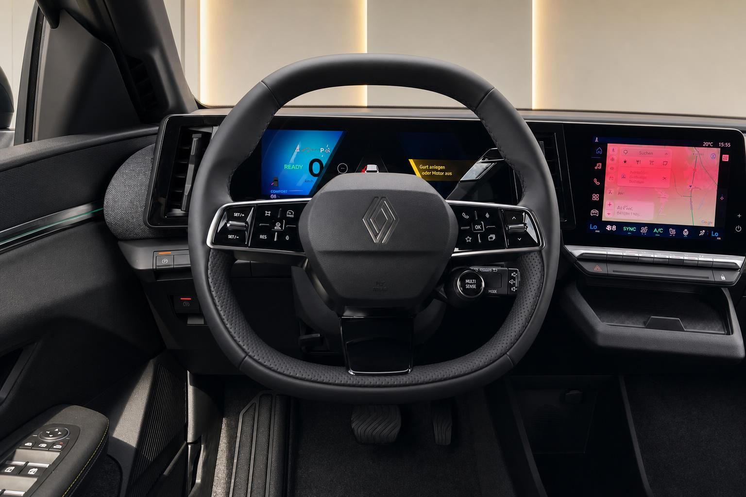Renault Megane E-Tech Lenkrad Digitalcockpit Infotainment Navi Innenansicht