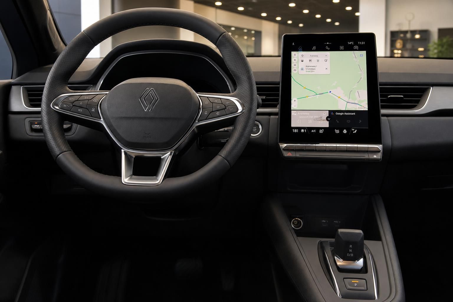 Renault Captur Cockpit Lenkrad Infotainment-Display Navigation Automatikgetriebe