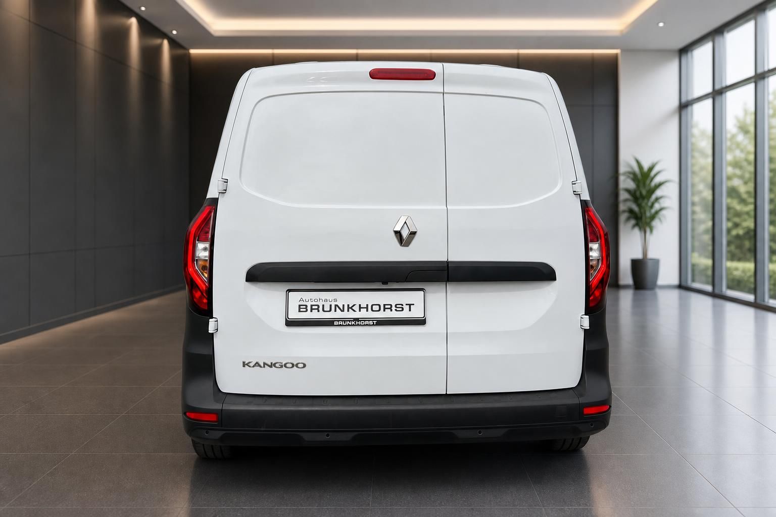 Renault Kangoo weiss Heckansicht Ruecklichter Autohaus Brunkhorst Transporter