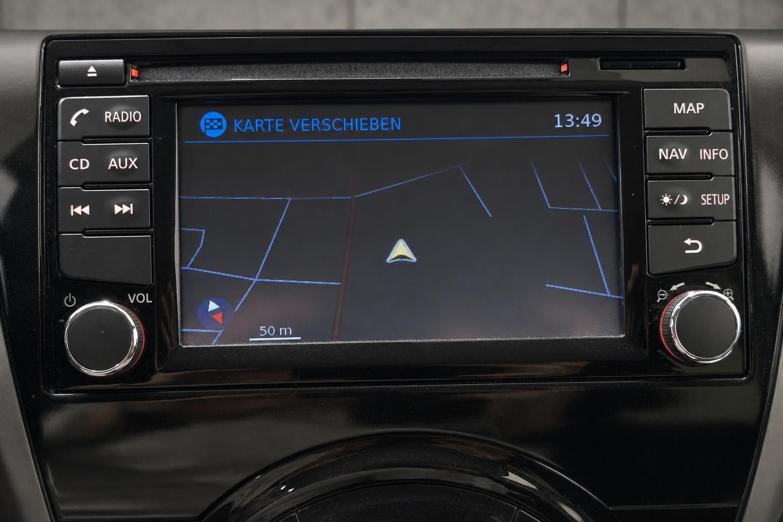Nissan Micra Navigationssystem und Multimedia-Bildschirm im Detail