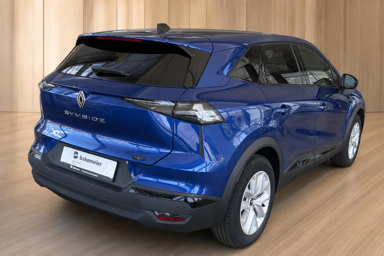 Renault Symbioz blau Heckansicht E-Tech Hybrid bei Autohaus Bekemeier