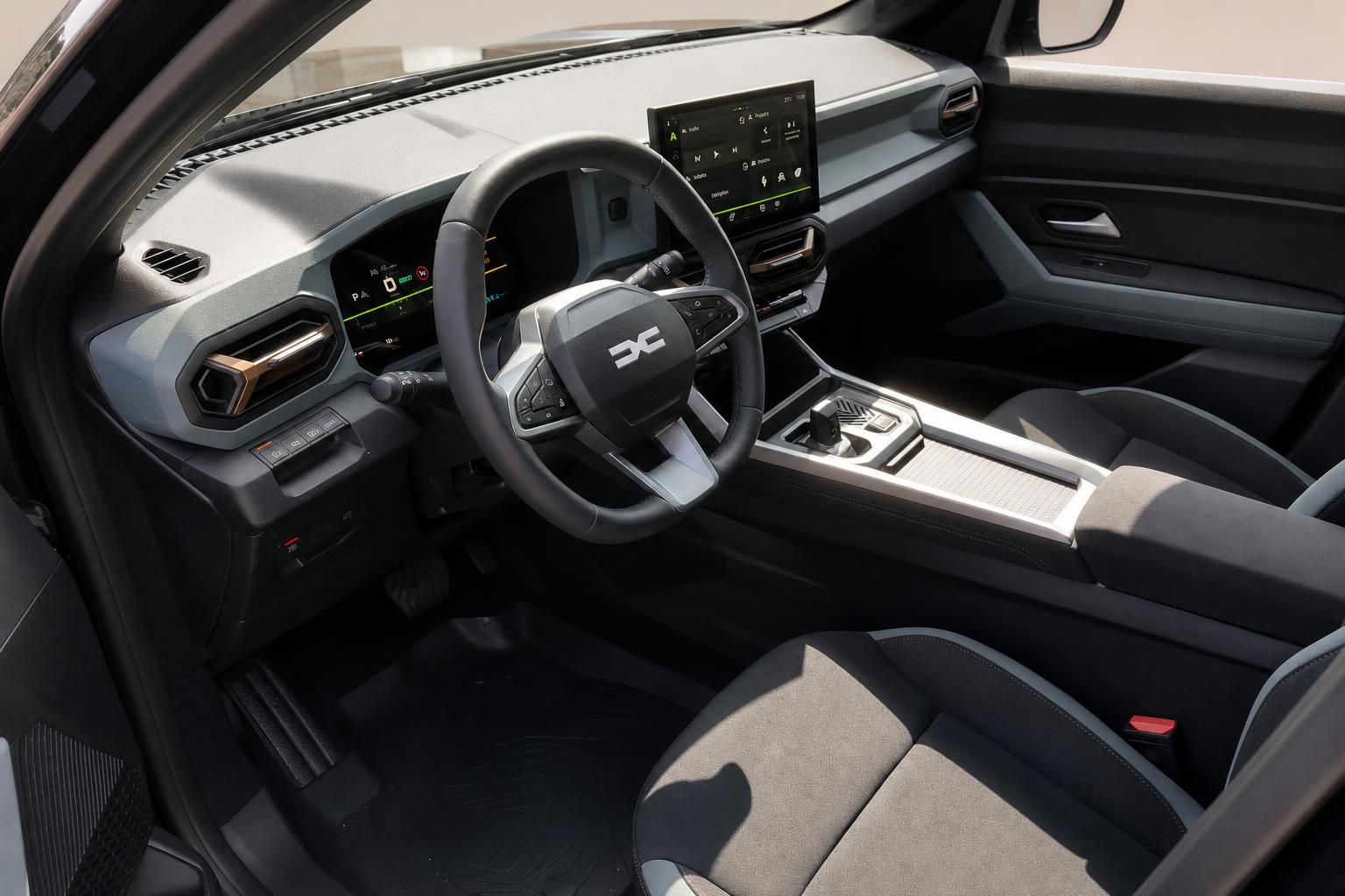 Dacia Bigster Innenraum - Cockpit mit digitalem Display und modernem Lenkrad