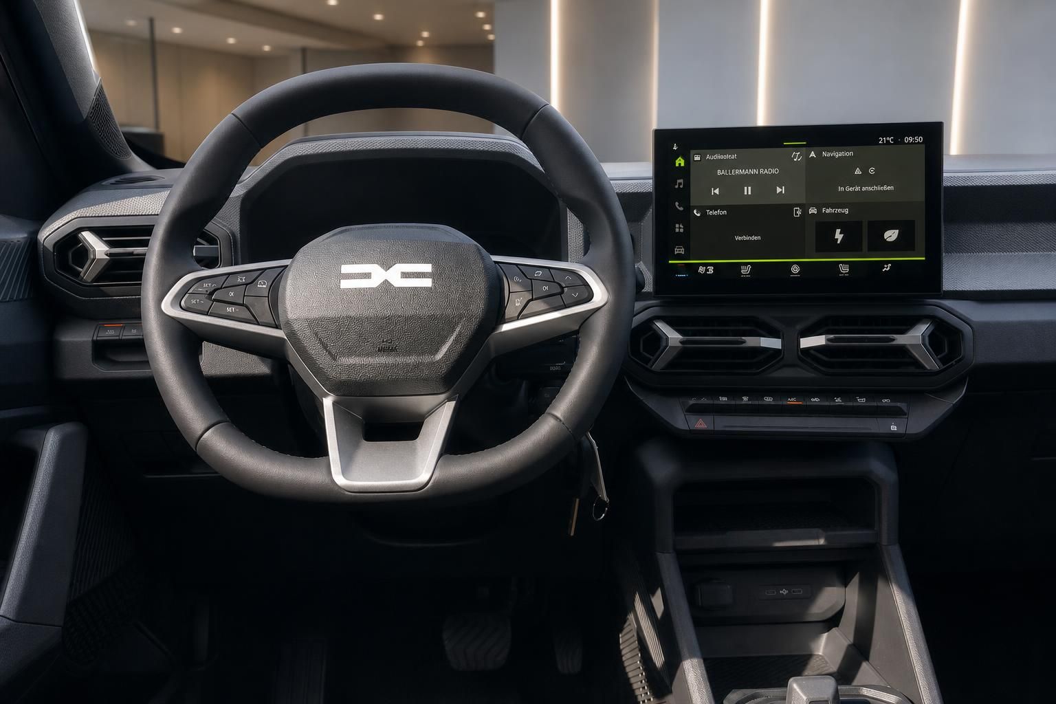 Dacia Duster Innenraum Lenkrad Touchscreen Infotainment Hybrid Cockpit