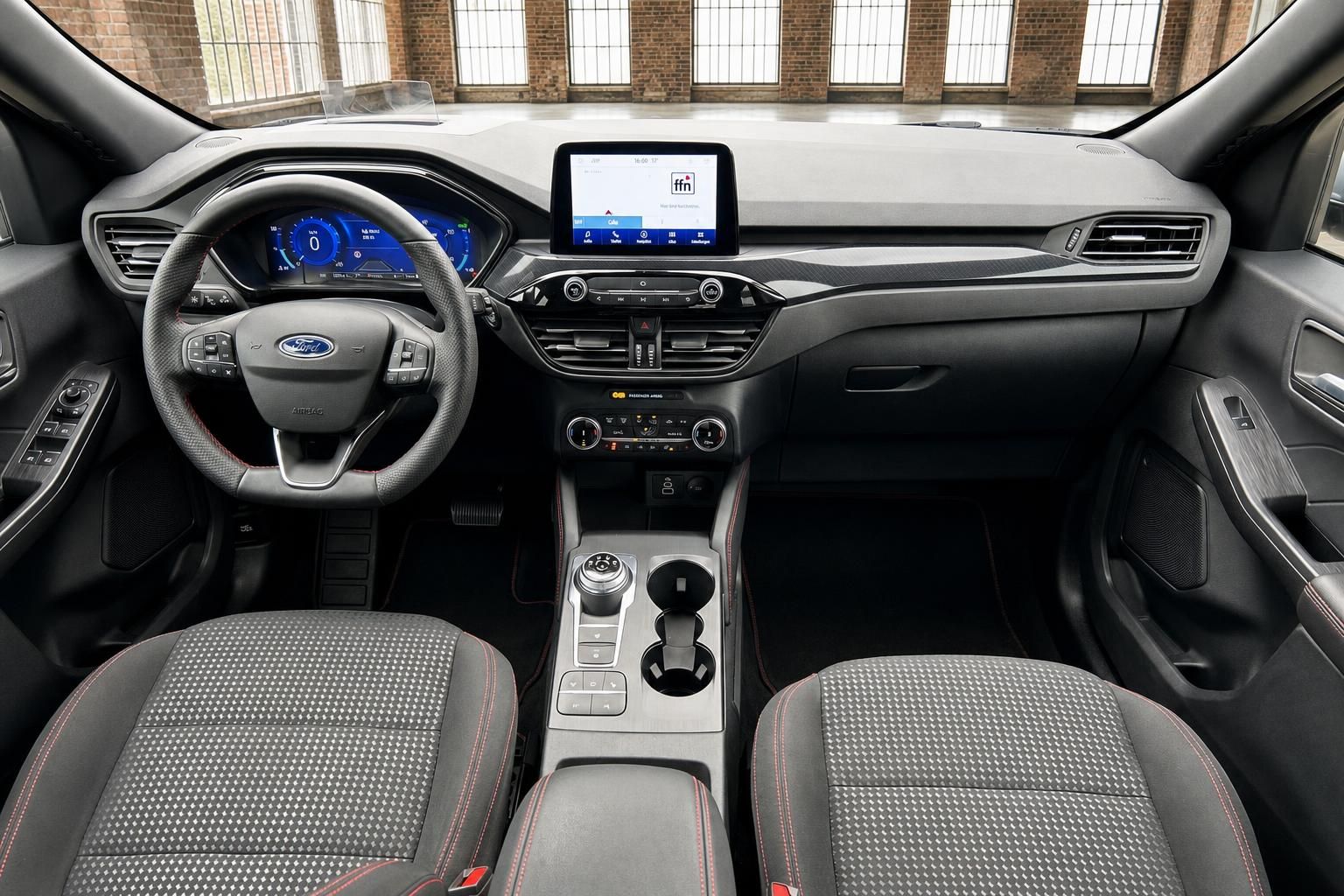 Ford Fahrerkabine mit Lenkrad, Display und Vordersitzen