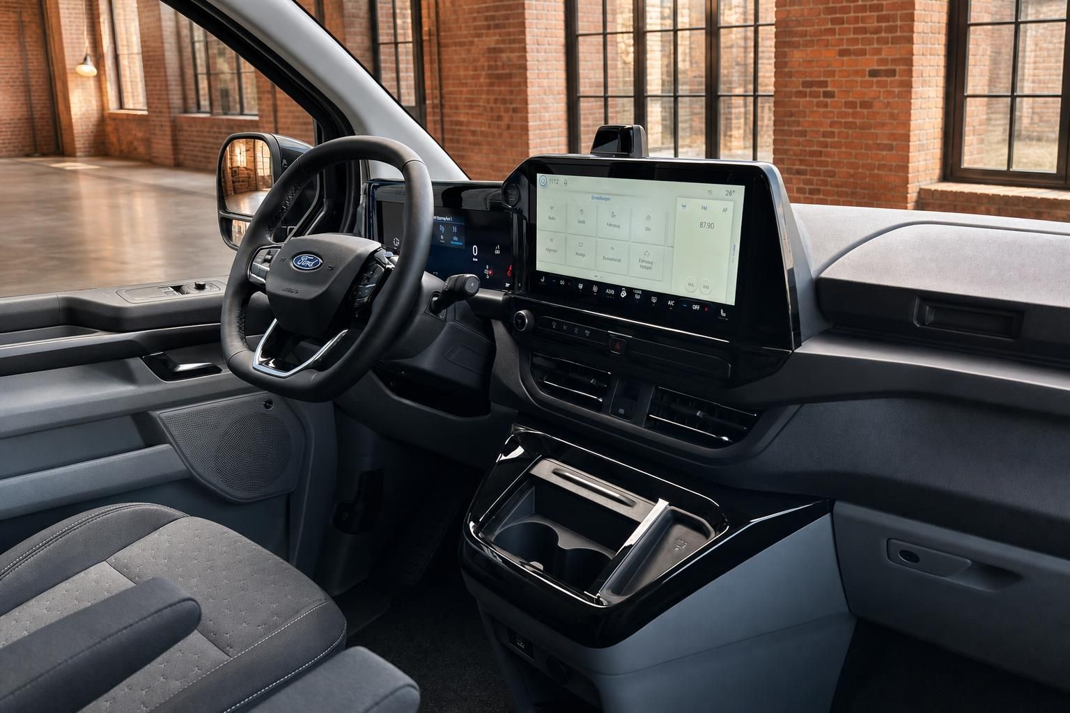 Ford Van Cockpit mit Touchscreen und modernem Armaturenbrett
