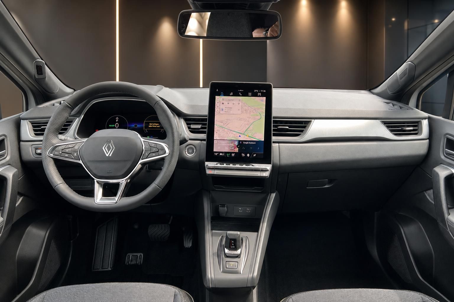 Renault Captur Cockpit mit Lenkrad und Touchscreen Navigation