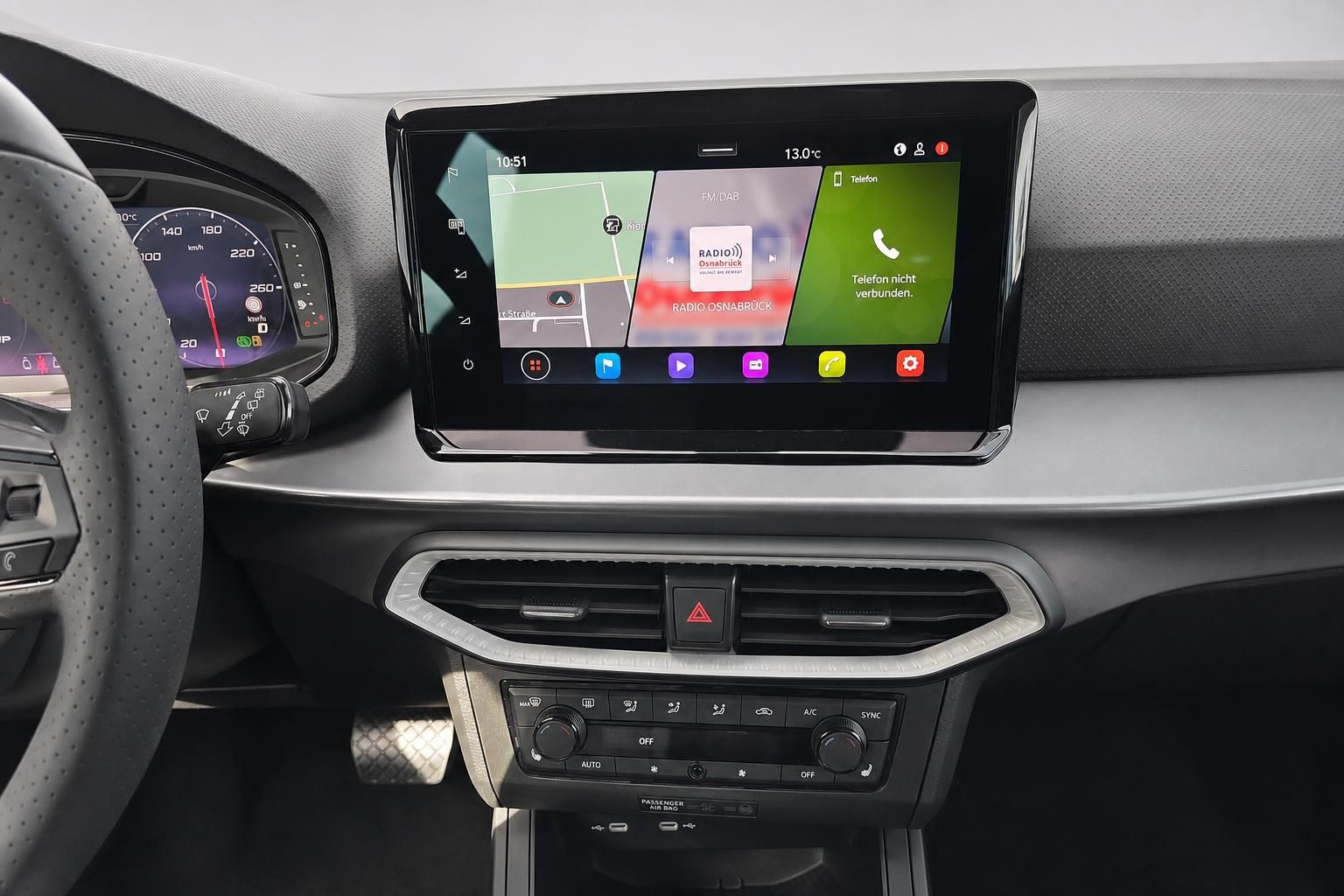 Seat Arona Touchscreen Navigation und Klimabedienung im Detail