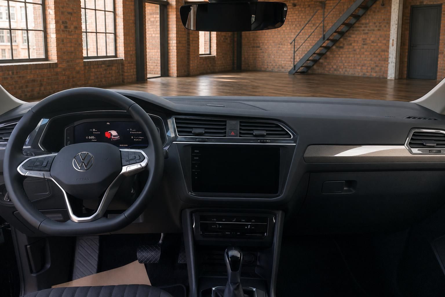 VW Tiguan Cockpit mit digitalem Tacho und Multifunktionslenkrad
