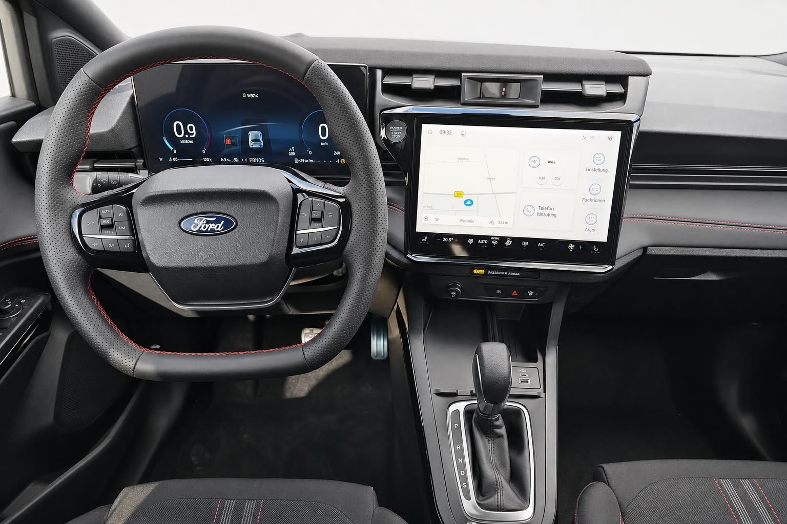 Ford Puma Cockpit mit Lenkrad, Digitaltacho und Touchscreen