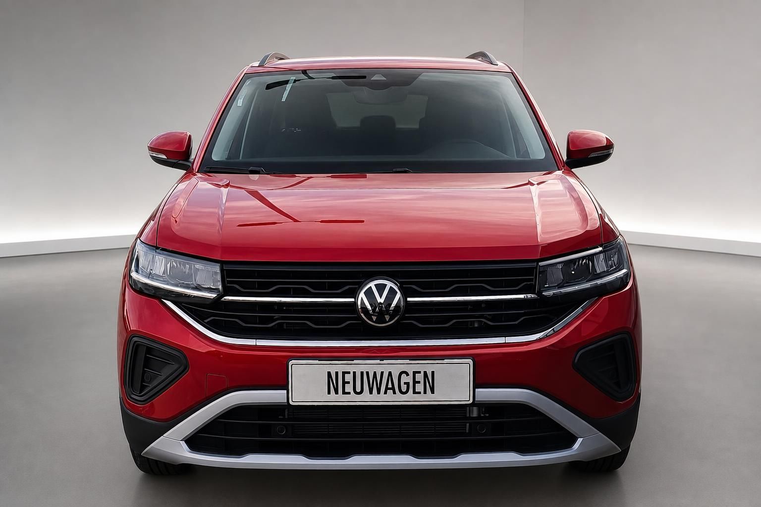 VW T-Cross rot Frontalansicht Kuehlergrill Neuwagen
