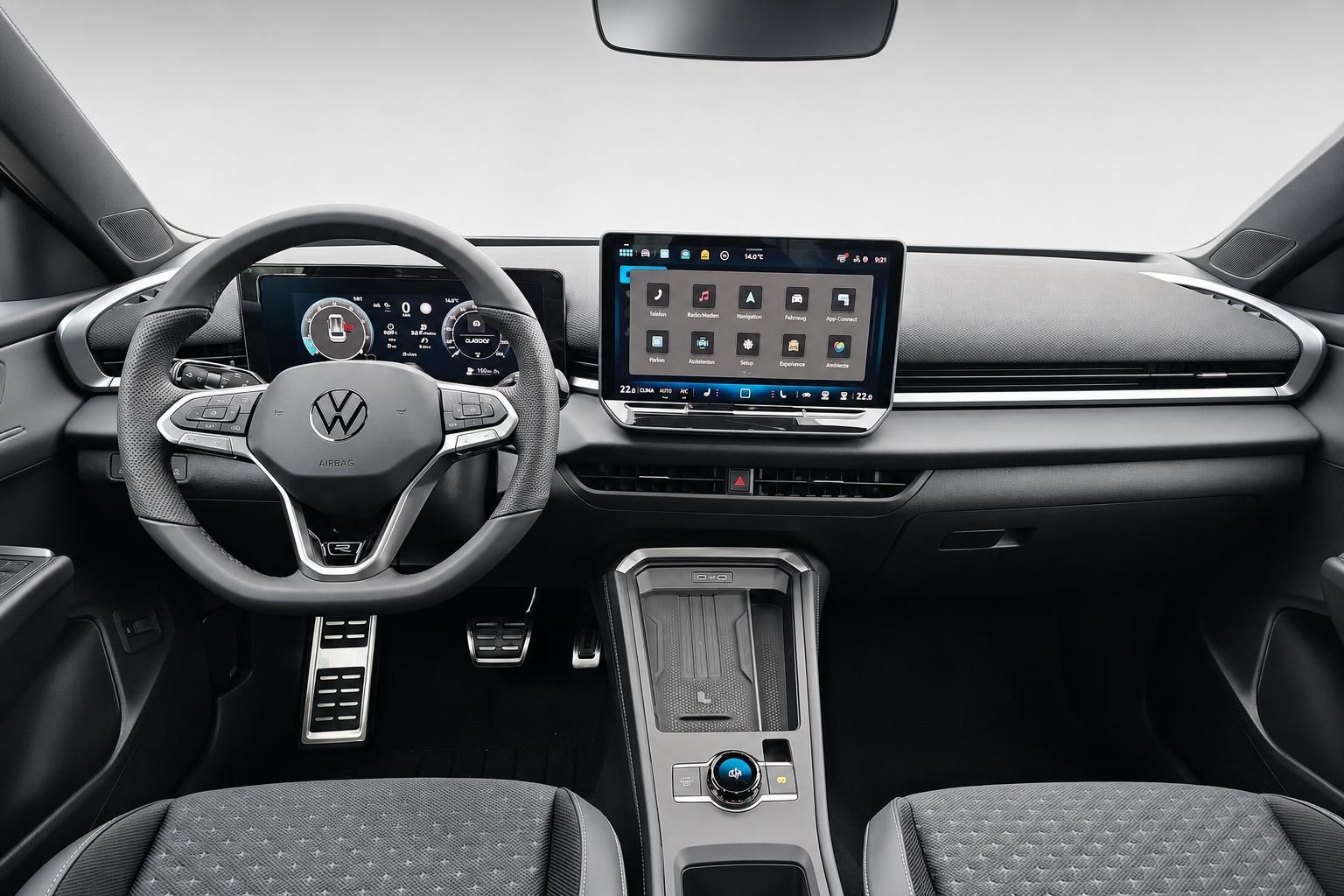 VW ID.5 GTX Cockpit mit Lenkrad und digitalem Infotainment-Display