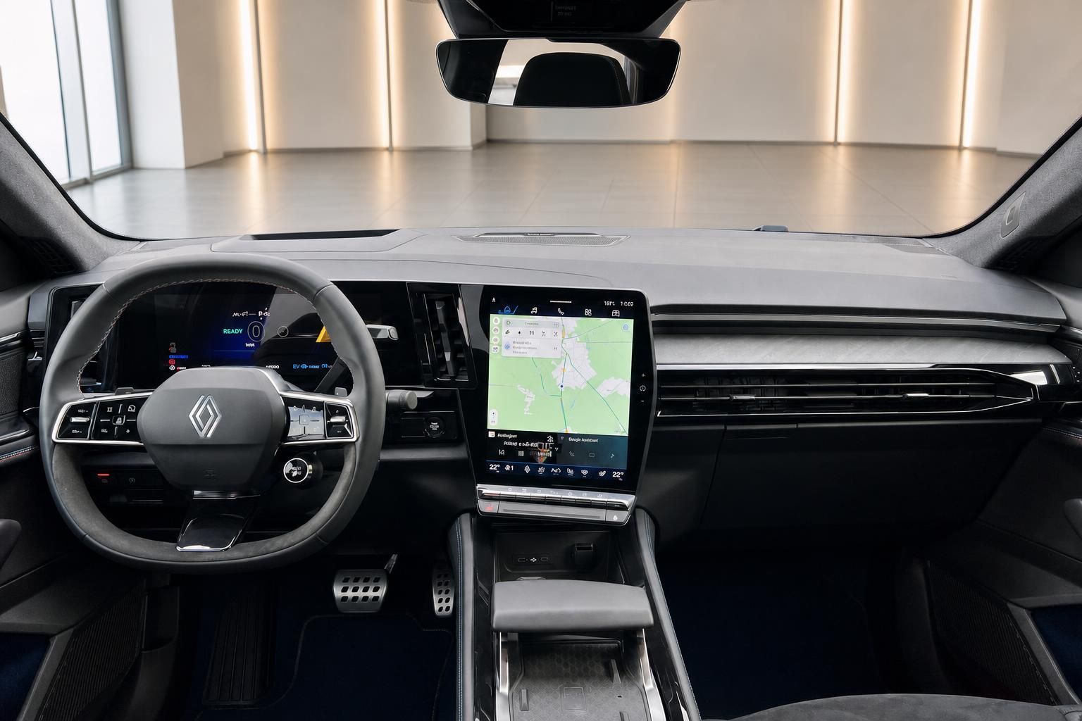 Renault Rafale E-Tech Innenraum Cockpit mit digitalem Display und modernem Armaturenbrett