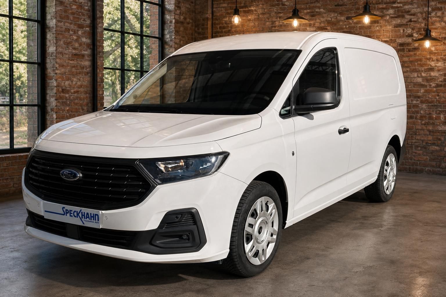 Ford Transit Connect weiss Frontansicht schräg – Kastenwagen beim Händler Speckhahn
