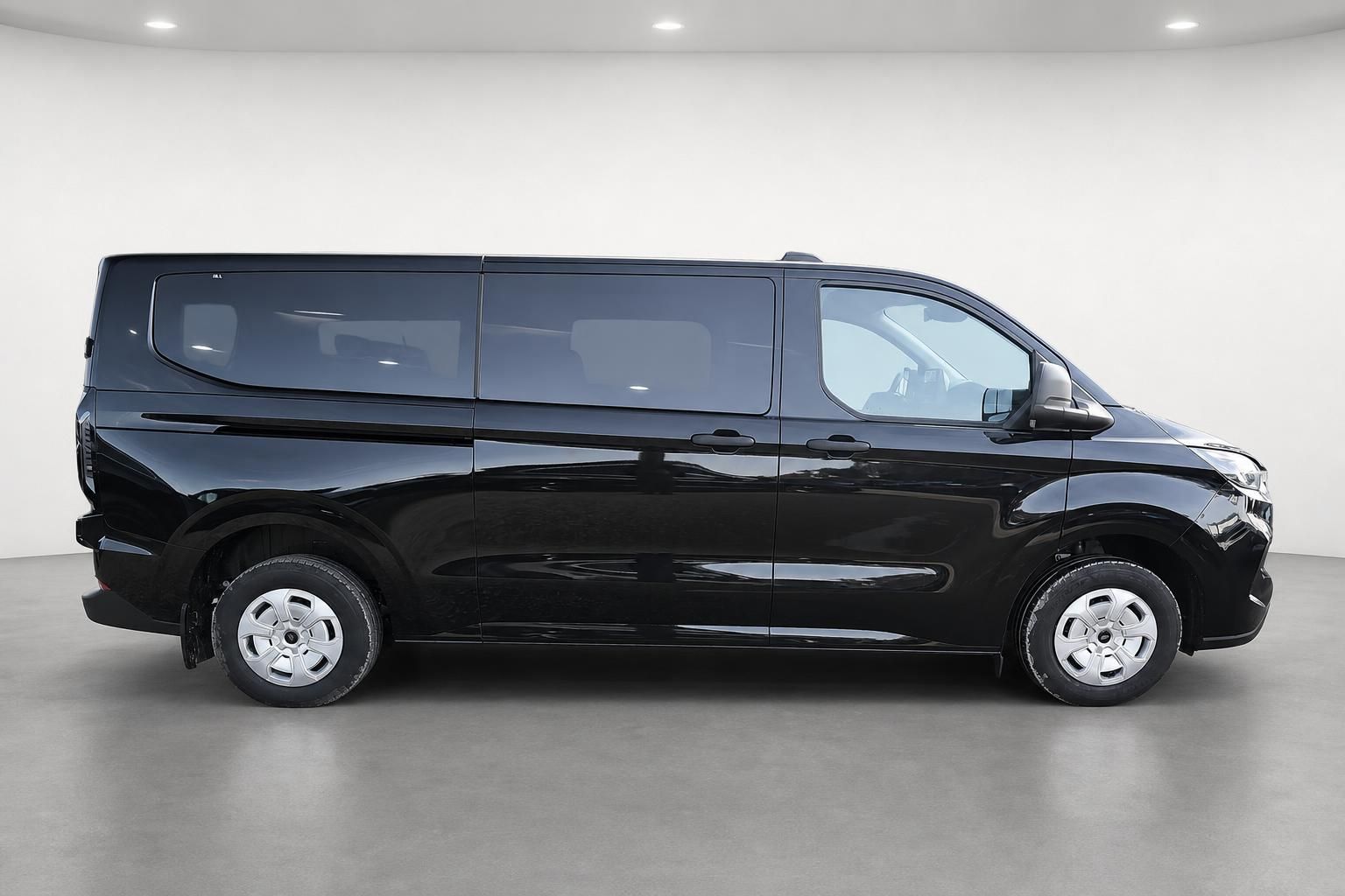 Ford Transit Custom schwarz Seitenansicht Kastenwagen