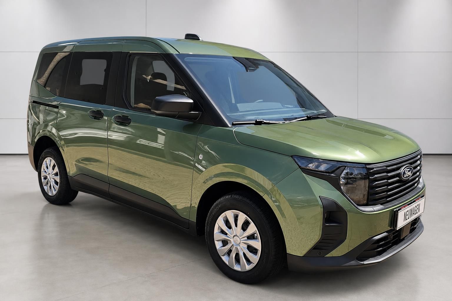 Ford Tourneo Gruen, Frontansicht schraeg von vorne