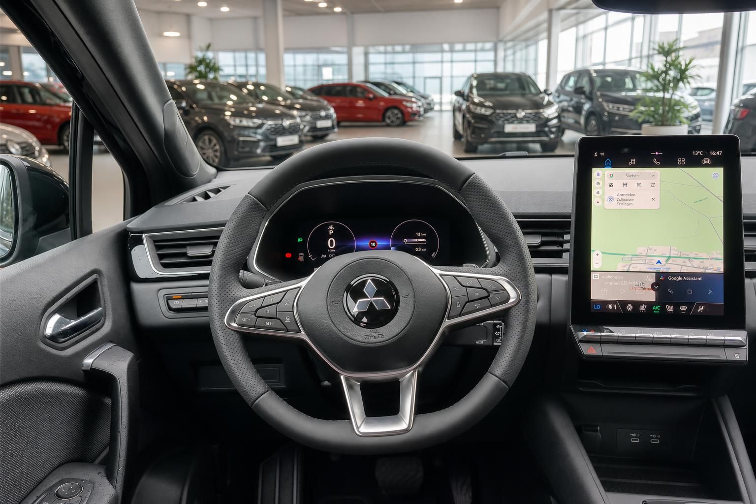 Mitsubishi Grandis Cockpit mit digitalem Tacho und Touchscreen Infotainment