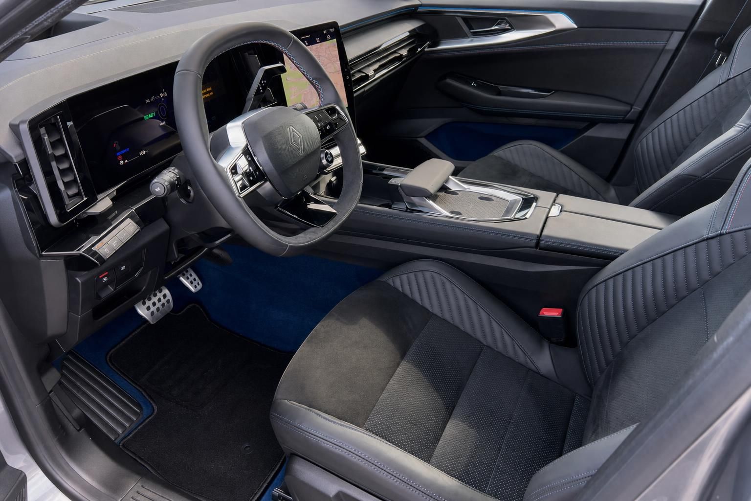 Renault Rafale Innenraum grau-schwarz mit digitalem Cockpit und Sportsitzen