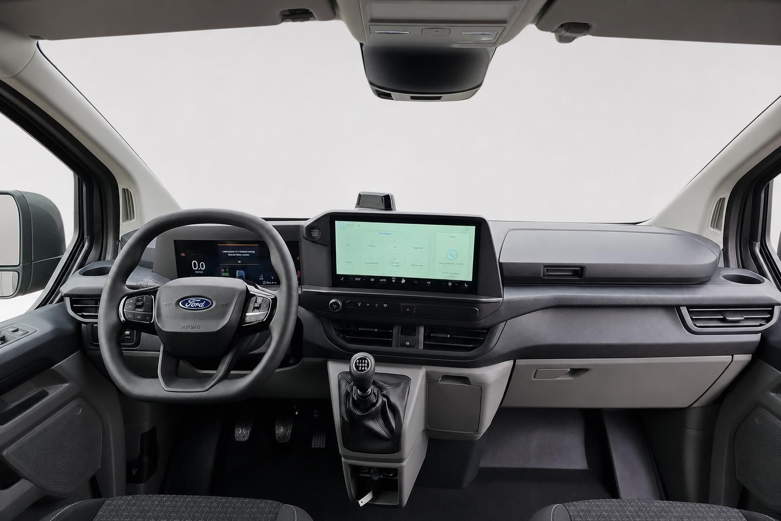 Ford Cockpit mit Lenkrad und Touchscreen Infotainment