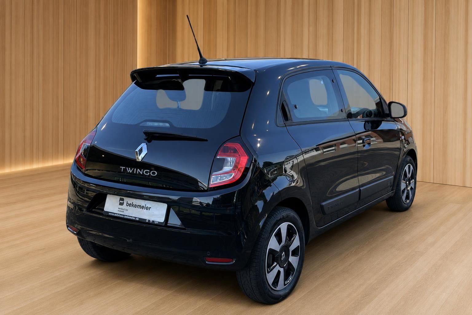 Renault Twingo schwarz Heck schräg links – Kleinwagen kaufen beim Autohaus Bekemeier