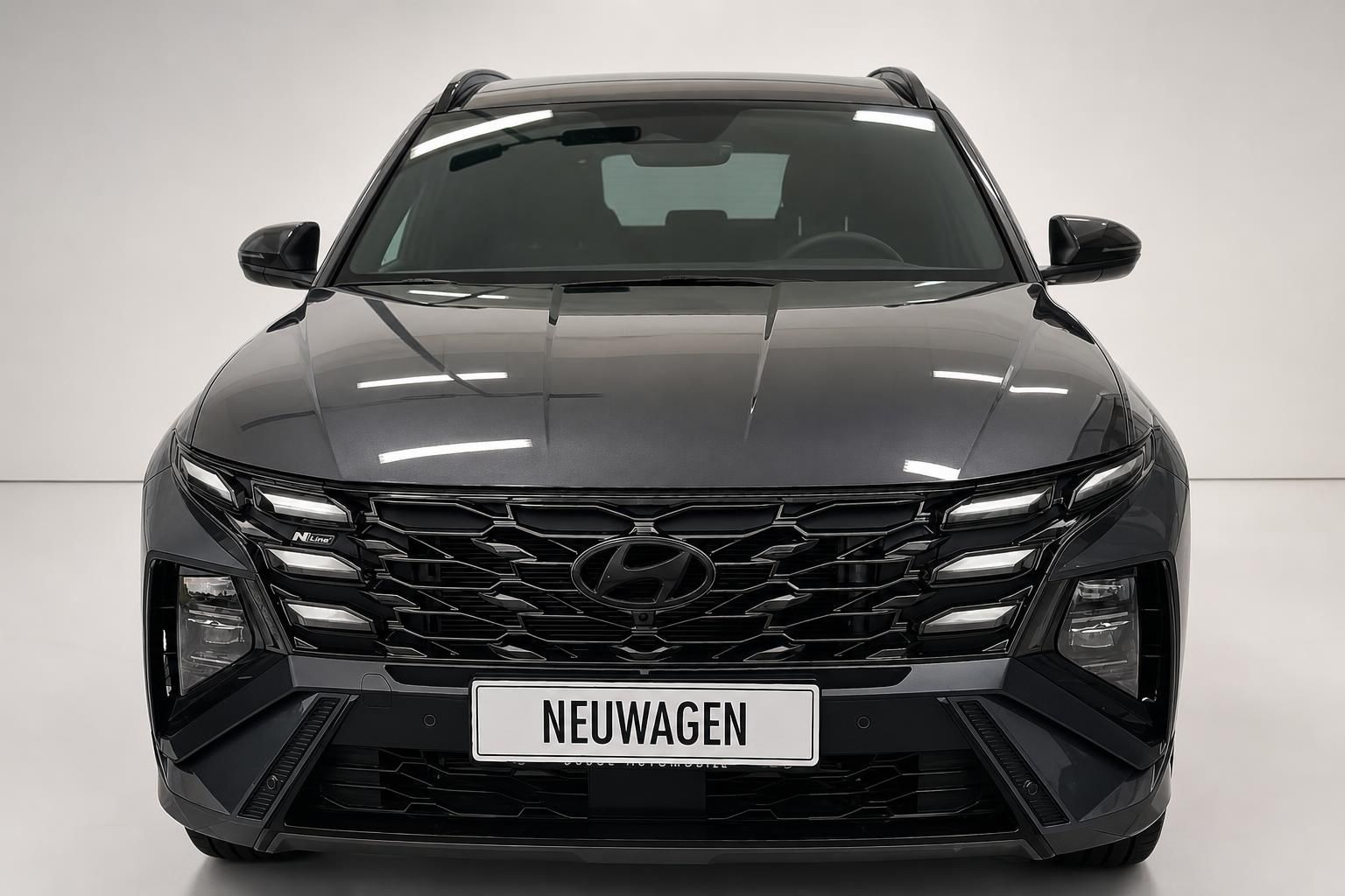 Hyundai Tucson N Line Frontansicht mit Kennzeichen Neuwagen