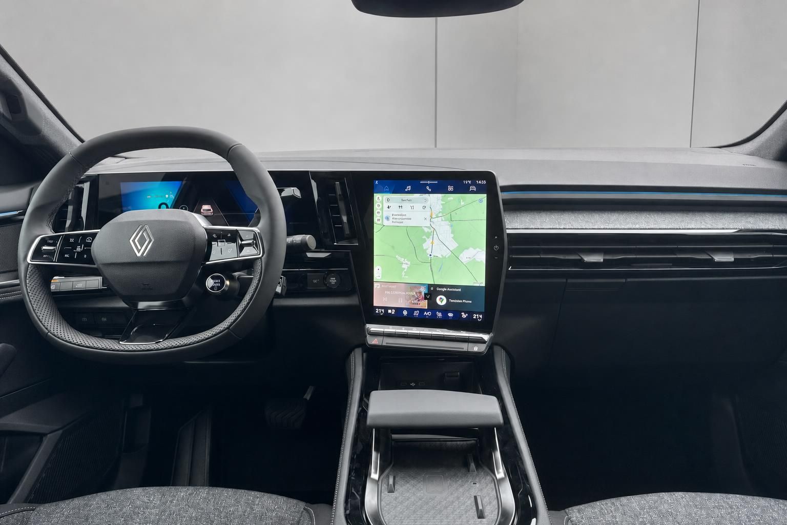 Renault Austral Cockpit Lenkrad Armaturenbrett mit Touchscreen und Navigationsanzeige