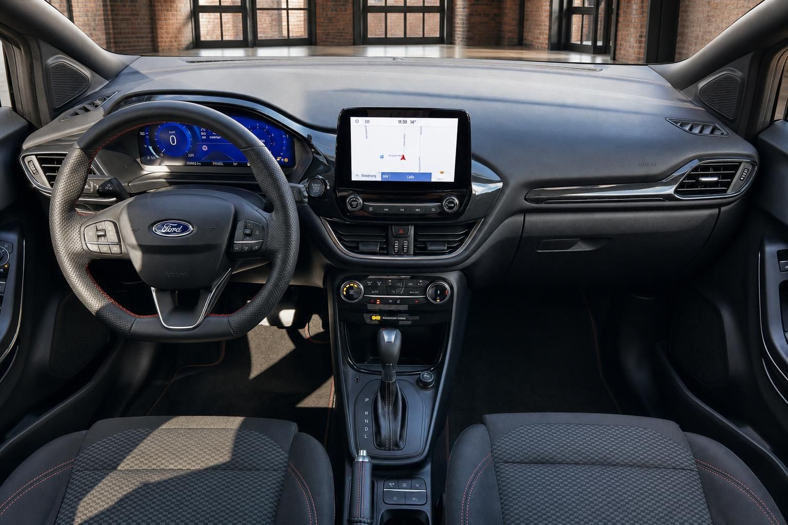 Ford Fiesta Armaturenbrett mit Touchscreen und digitalem Display
