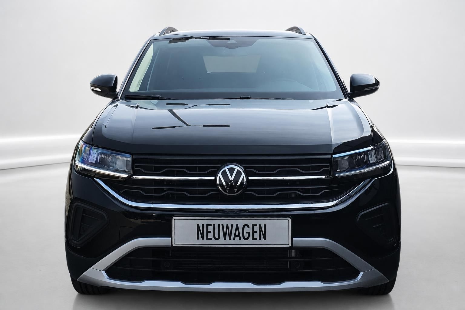 VW T-Cross schwarz Frontansicht Neuwagen