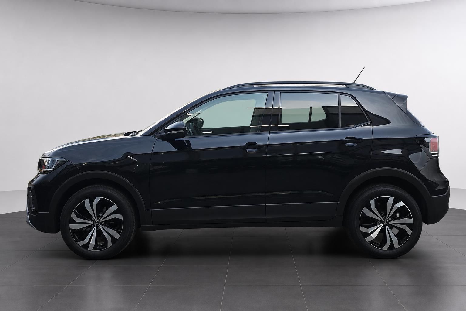 VW T-Cross schwarz Seitenansicht Neuwagen
