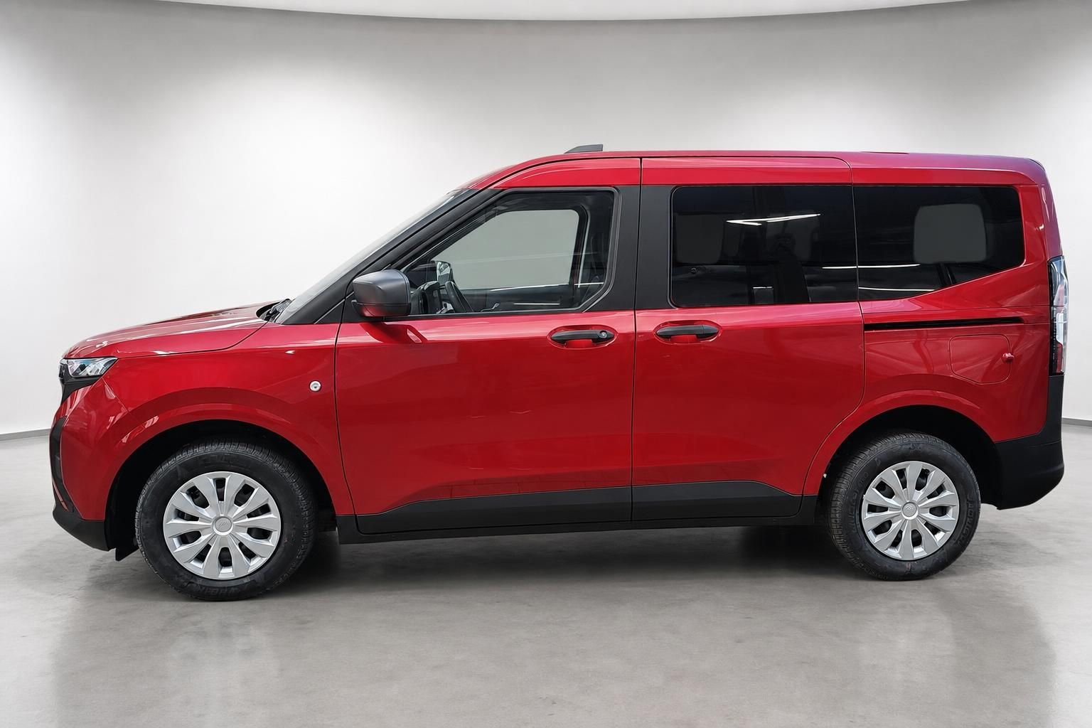 Ford Tourneo Courier rot, Seitenansicht Fahrerseite
