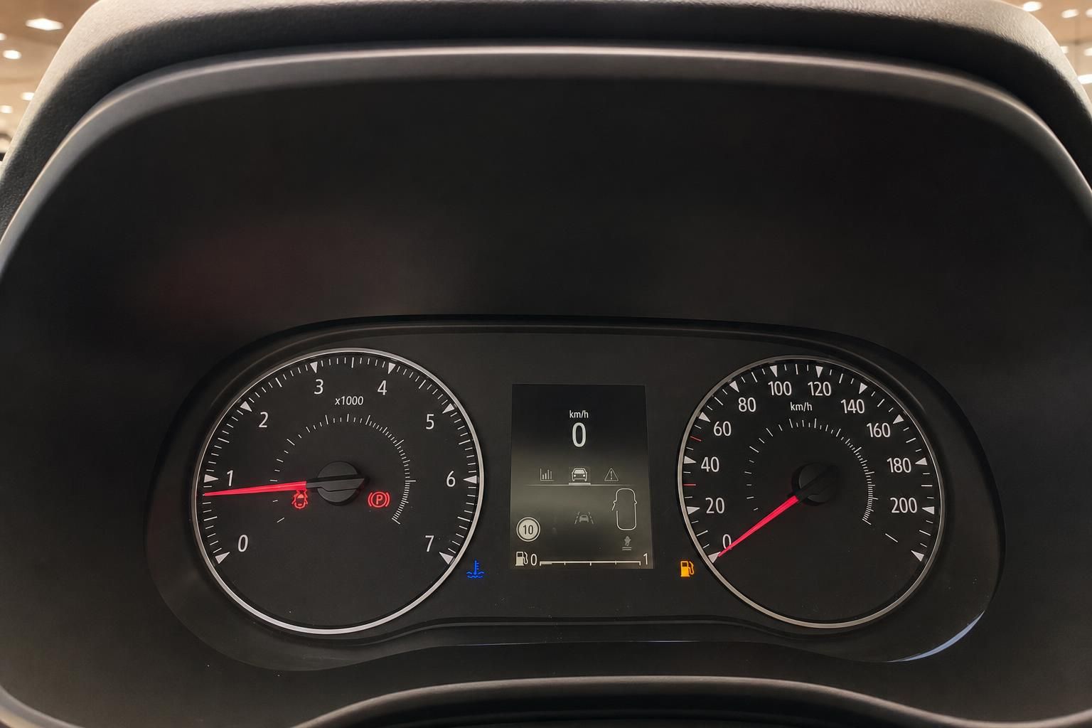Digitales Armaturenbrett mit Tachometer und Drehzahlmesser - Fahrzeug Instrumententafel