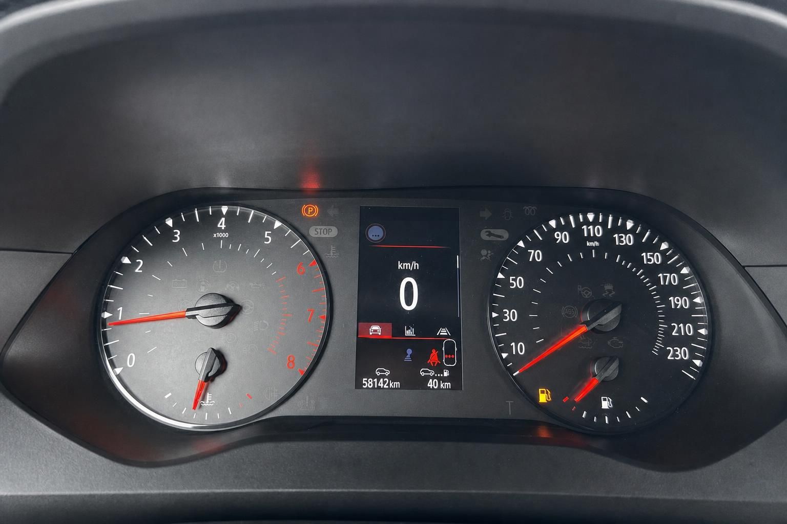 Renault Kangoo Kombiinstrument Tacho Drehzahlmesser Kilometerstand 58142 km